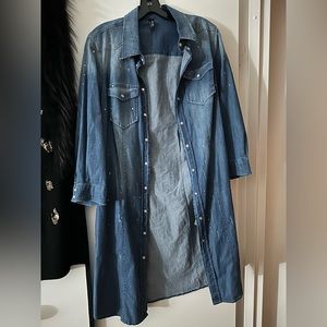 LIU JO Denim Dress with belt attached